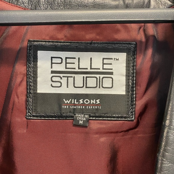 VINTAGE! Pelle Studio Wilsons Black 100% Leather Jacket - Picture 6 of 8